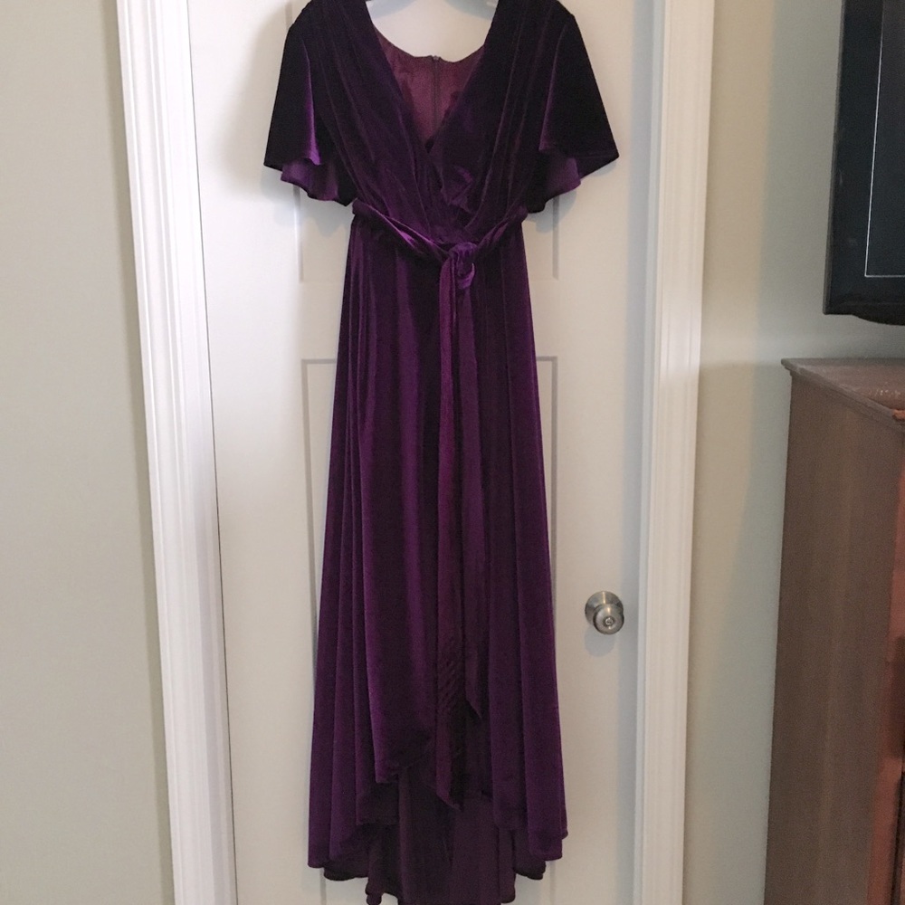 Gorgeous Plum Velvet Dress